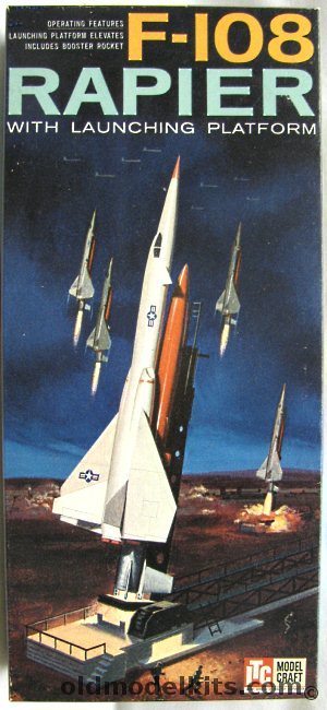 ITC 1/89 F-108 Rapier with Booster and Launching Platform, 3663-149 plastic model kit